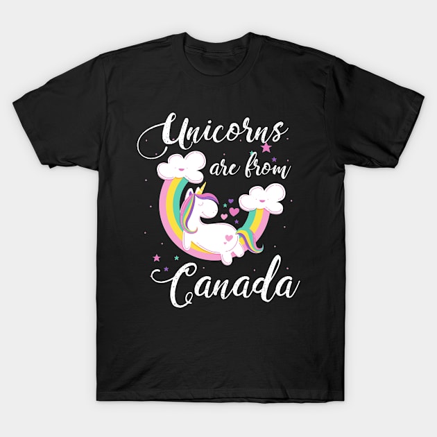 Unicorns Are From Canada T-Shirt by helloshirts